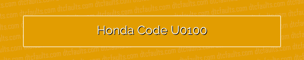 Honda Code U0100