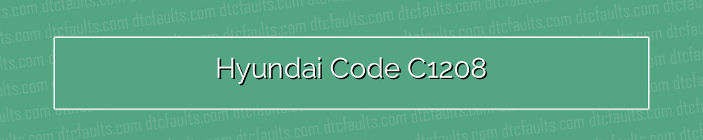 hyundai code c1208