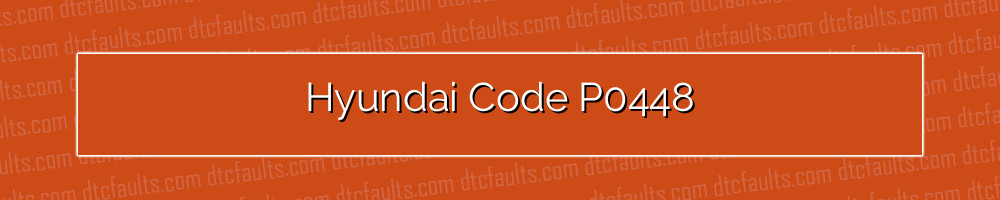 Hyundai Code P0448