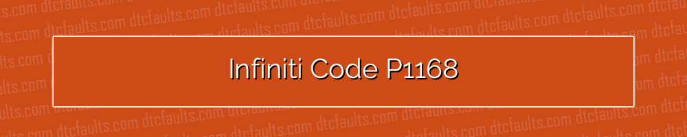 infiniti code p1168