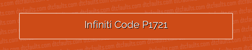 Infiniti Code P1721