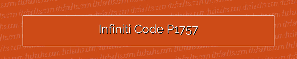 infiniti code p1757