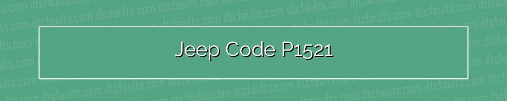 jeep code p1521