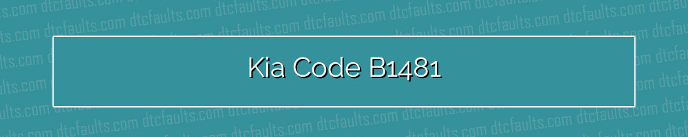 Kia Code B1481