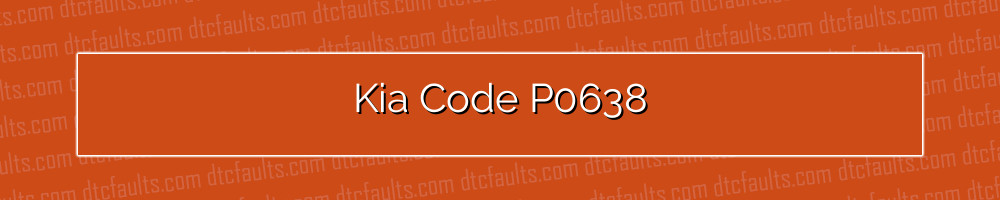 Kia Code P0638