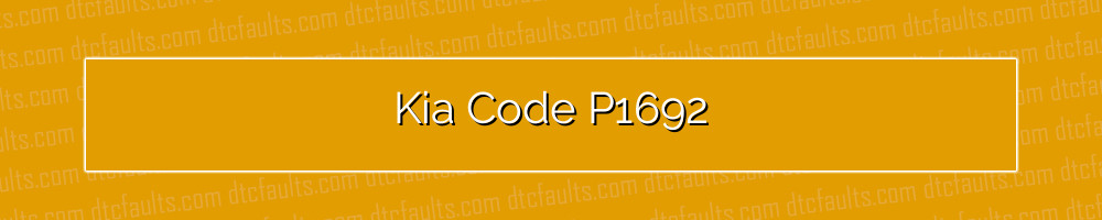 kia code p1692