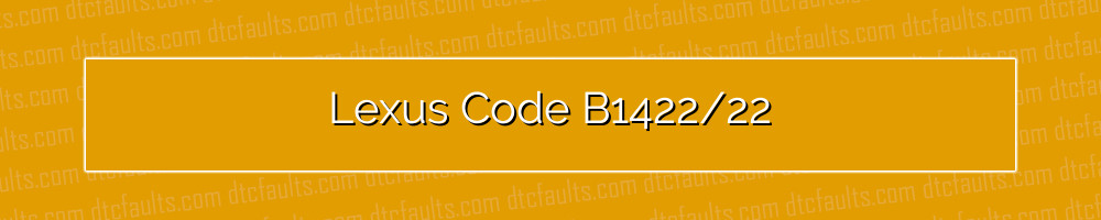 Lexus Code B1422/22