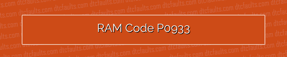 RAM Code P0933