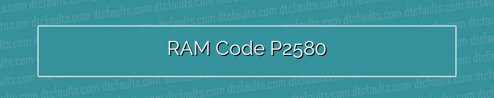 RAM Code P2580