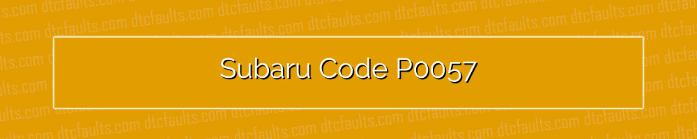 subaru code p0057