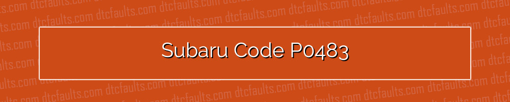 subaru code p0483