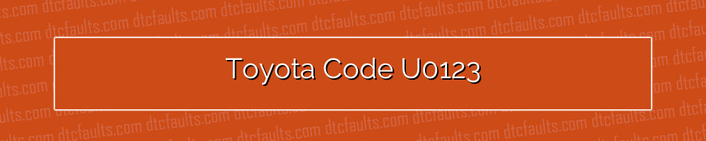 Toyota Code U0123